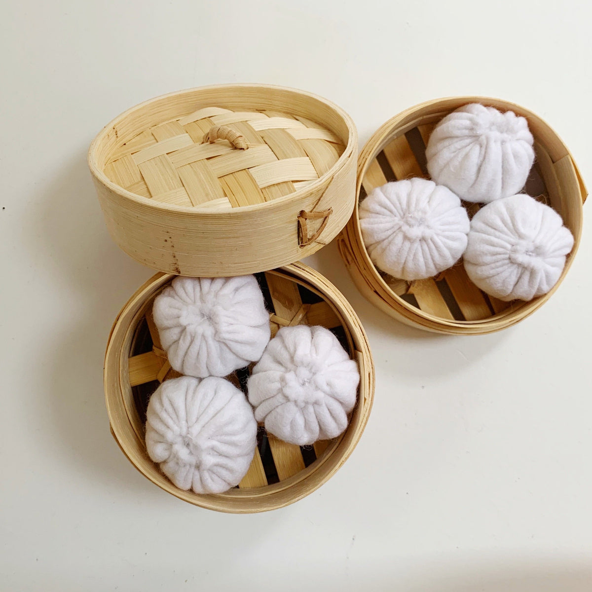 Mini Pretend Wool Felt Soup Dumplings 🇺🇸 – Kindred Play Co.